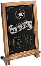 Rustic Torched Tabletop Chalkboard Sign/Hanging Magnetic Wall Chalkboard/Small Countertop Chalkboard Easel/Kitchen Countertop Memo Board / 12" x 17" in. Weddings, Birthdays, Baby Announcements - Image 5