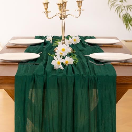 Cheesecloth Table Runner Fall Boho Wedding Birthday Party Home Decor - Image 5