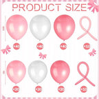 Soulchen 3 Pcs Pink Bows Arch Covers 200 Balloons Pink White 4 5 6 ft - Image 3