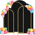 HAINARverS Set of 3 Arch Backdrop Stands with Covers, Black, 6/6.6/7.2FT by HAINARverS