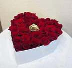 UNIKPACKAGING Set of 3, Heart Shaped Flower/Gift Boxes (White) - Image 2