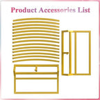 Fomcet Round Backdrop Stand Gold 8ft Circle Arch Large Metal Wedding Arch - Image 5