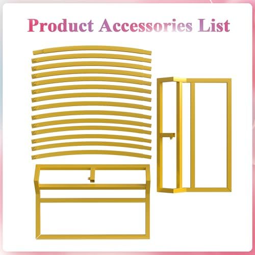 Fomcet Round Backdrop Stand Gold 8ft Circle Arch Large Metal Wedding Arch - Image 5