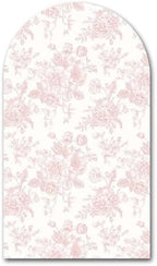 Light Pink Bloom Flower Arched Backdrop Covers Double-Sided Stretchy Arch Stand Cover for Girls Birthday Baby Shower Baptism Party Decoration Supplies(No Stand!) by Iydamc