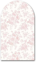 Light Pink Bloom Flower Arched Backdrop Covers Double-Sided Stretchy Arch Stand Cover for Girls Birthday Baby Shower Baptism Party Decoration Supplies(No Stand!) by Iydamc
