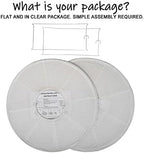 Paper Lantern Lights Hanging Drum Paper Lampshade, 2PCS 18 inch - Image 3