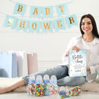 TrelaCo 20 Pcs Bottle Chug Game, Elephant Theme Baby Shower Favors, Blue - Image 6