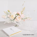 Andaz Press Personalized Wedding Guestbook with Gold Accents, Modern Design White Guest Sign in Guest Registry 120 Pages 8.5 X 8.5 Memories Book for DIY, Scrapbook, Photo Album - Image 3