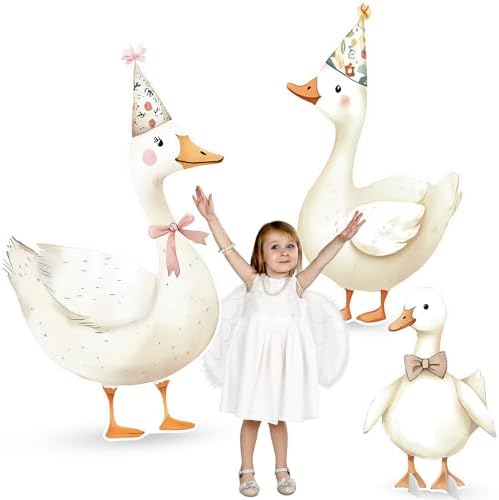 3 Pcs Silly Goose Baby Shower Birthday Decorations Large Silly Goose Gender Reveal Sign Cutouts 1st Birthday Party Centerpieces for Baby Shower Party Photo Booth Props Backdrops Decor by Unknown