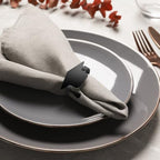 40 PCS Graduation Napkin Rings, 2026 Graduation Black Napkin Holders for Cloth Napkins Metal Napkin Holder Bulk for Graduation Party Supplies Graduation Table Decor - Image 5