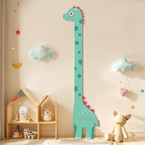 Custom Kids Measuring Wall Chart, Wood Name Height Tracker - Image 2
