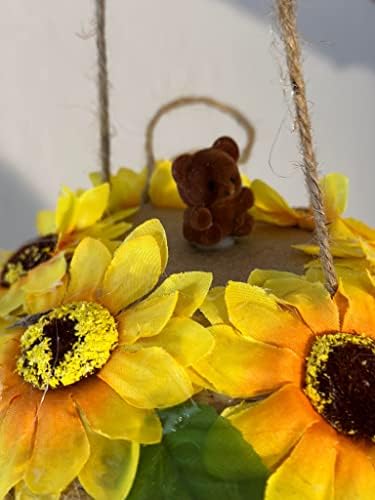 Gender reveals, ballons pinata, pinata, gender reveal, bee, honeycomb, hive bee, sunflowers, handmade, baby shower, party, decoration - Image 3