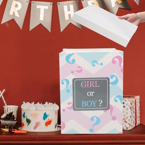 Paper Decorative Balloon Box for Shower Party Gender Reveal Boy Girl - Image 4