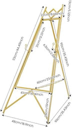 Gold Easel Stand for Sign, Adjustable Metal Standing Display Easel for Wedding Signs Painting Art Posters Pictures Welcome Signs Baby Shower (18.9 X 44.5 in) - Image 2