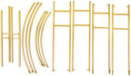 Wedding Arch Gold 4.9ft x 7.2ft Gold Balloon Arch with Metal Bases Arches Ceremony Backdrop Stand Birthday Party Decorations Bending Top Balloon Arch Ideal for Baby Shower Birthday Party Supplies - Image 7