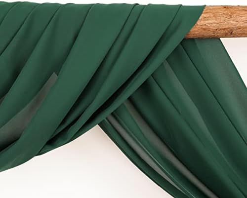Wedding Arch Draping Fabric 30'' x 18FT Sheer Chiffon Arch Drape Backdrop - Image 3