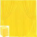 30x10ft Yellow Backdrop Curtain for Wedding Parties Wrinkle Free Fabric Yellow Drapes Backdrop Decoration for Baby Shower Birthday Photography Decoration 6 Panels, 5ft x 10ft by Gogoparti