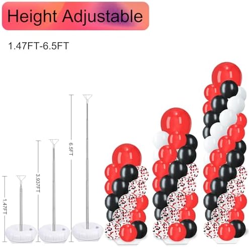 Balloon Column Stand Kit, 2 Sets with 100 Balloons & Adjustable Bases - Image 3