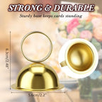 MorningRo 24 Pcs Table Number Stands, Metal Place Card Holders, Gold - Image 2