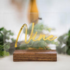 24 Pcs Gold Acrylic Cursive Wedding Table Numbers 1-24 - Image 6