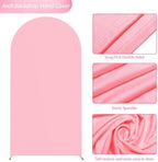 Wokceer 6.6FT Arch Backdrop Stand and Cover Set,Arch Stand with Pink Cover - Image 7