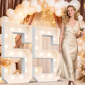 Ledido Easy-Assemble 4FT Warm White Marquee Light Up Number 55 for Birthday by Ledido