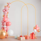 7.2FT+6FT Arch Wedding Arch Backdrop Stand, Heavy Duty Metal Arch Frame for Balloons, Flowers & Fabric, Event Decoration Stand for Ceremony, Party & Photos - Image 4