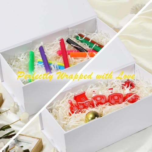 iloMAOZX White Gift Box, 12x6x4 Inch Gift Boxes for Presents & Packaging - Image 5