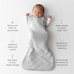 KYTE BABY Sleep Bag 1.0 TOG, Rayon Made From Bamboo Wearable Blanket, Dual Zipper For Infants And Toddlers Nursery Essentials - Image 2