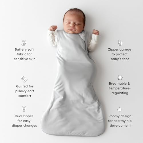KYTE BABY Sleep Bag 1.0 TOG, Rayon Made From Bamboo Wearable Blanket, Dual Zipper For Infants And Toddlers Nursery Essentials - Image 2