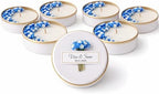 Personalized Natural Soy Wax Wedding Favor Candle Gift Set for Guest - Fall Winter Christmas Custom Dried Flower Bridal Baby Shower Gifts in Bulk (100 Pieces, Blue Flower) by MoreAndMoreFavors