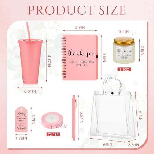 Nuogo 6 Sets New Parent Shower Prizes, Pink Color, Classic Style - Image 3