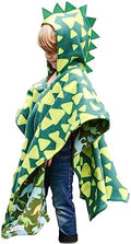 Car Seat Poncho for Toddlers and Babies, Crash Tested Winter Coat Alternative, Reversible Fleece Car Seat Blanket, 6 Months to 5 Years, Easy On Easy Off, Green Dinosaur, Birdy Boutique by BirdyBoutique