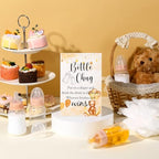12 Set Bottle Chug Baby Shower Games Favors Funny Diaper Change Game Including Plastic Baby Bottles Chug Disposable Diapers Themed Sign for Gender Reveal Party Supplies (Brown,Bear) - Image 6