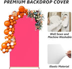 Neatsure Arch Backdrop Stand and Cover Set, 7.2FT Metal Photo Balloon Arch Backdrop Stand for Wedding Birthday Party Baby Shower Ceremony Graduation Decoration, Fushia - Image 6