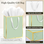Addblu 50 Pack Bulk Luxury Gift Bags with Handles & 50 Tissue Papers - Image 3