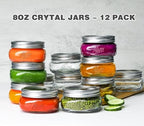 Mason Jars, 8 OZ, Wide Mouth, 12 Pack with Lids and Bands, Glass Canning Jars for Canning, Pickling, Preserving, Jam, Honey, Wedding Favors, Shower Favors (12 Pack, Clear) - Image 4