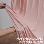 10ft×12ft Wrinkle Free Dusty Pink Backdrop Curtains for Wedding Parties - Image 2