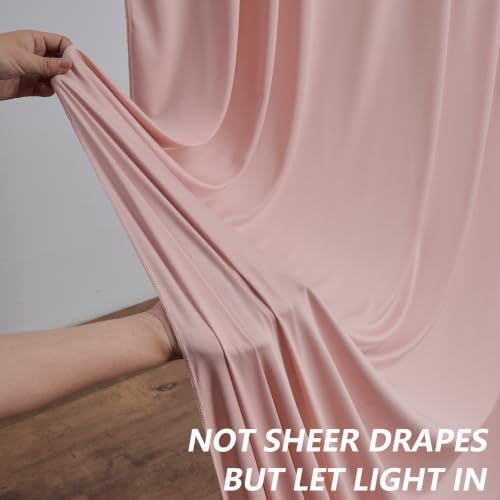 50ft×10ft Wrinkle Free Dusty Pink Backdrop Curtain for Parties, - Image 5