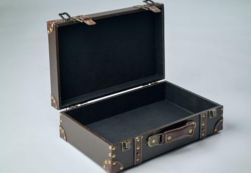 wald imports - Paperboard Suitcase -Decorative Storage Boxes - Suitcase for Decoration, Storage, and More (Brown) - Image 6