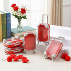 LemonRoad 36 Pcs Clear Mini Suitcase Party Favor Box, Red - Image 5