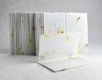 Of The Earth Handmade Paper - Wildflower Seed Paper Folding Escort Card - Place Card/Name/Gift - 3.5" x 4" - Set of 24 (37s Pink & Safflower) - Image 3