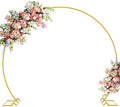 Asee'm Round Backdrop Stand 7.2FT Gold Wedding Arch Metal Circle Balloon by Aseem