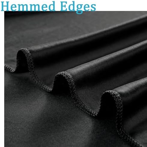 40ftx8ft Wrinkle Free Black Backdrop Curtains for Parties, 8 Panels 5x8ft Thick Polyester Photo Backdrop Drapes for Weddings Birthday Graduation Photography Background Curtains - Image 4
