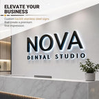 Custom Business LED Backlit Channel Sign for Company Office Shop - Image 2