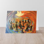 CafePress Wind & Fire Of Pentecost Greeting Cards Greeting Card (20-pack), Note Card with Blank Inside, Birthday Card Matte - Image 4