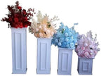 White Roman Column Cake Stand, Wedding Centerpiece, Party Backdrop Display Decor Plinth(4PCS) - Image 3