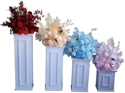 White Roman Column Cake Stand, Wedding Centerpiece, Party Backdrop Display Decor Plinth(4PCS) - Image 3