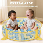 7-in-1 XL Large Baby Play Gym Mat, Tummy Time Mat, Baby Gym & Ball Pit, Baby Activity Mat with Milestone Cards & 6 Detachable Toys for Sensory Motor Skill, Whale - Image 5
