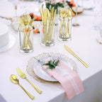 Dealusy 200 Count Heavy Duty Gold Plastic Silverware - Image 4